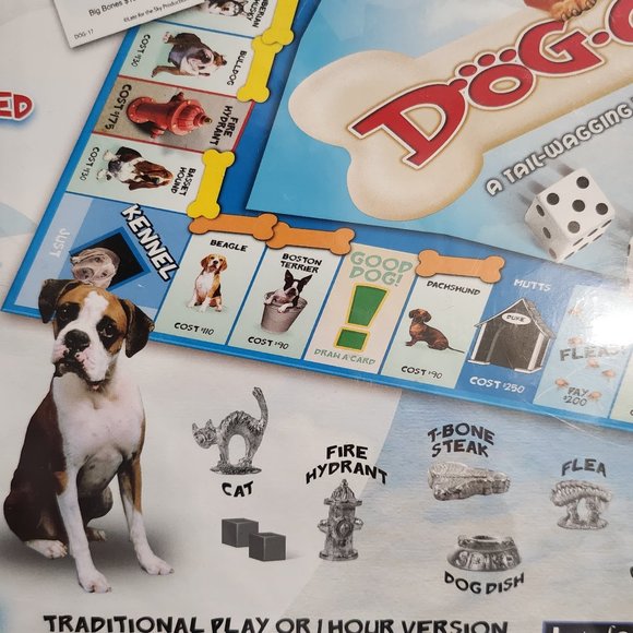Late For The Sky Dog-opoly Monopoly Great Gift for Dog Lovers Family Fun New Sea - Picture 5 of 9